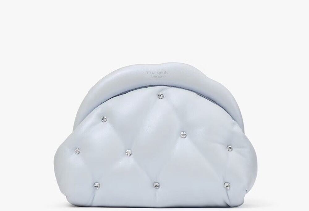 Kate Spade Shade Crystal Embellished 3d Cloud Crossbody Bag Novelty Clut…